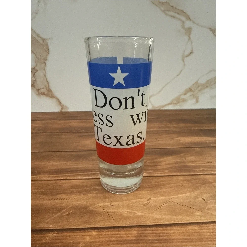 Texas Shot Glass Don't Mess With Texas‎ Double Shot